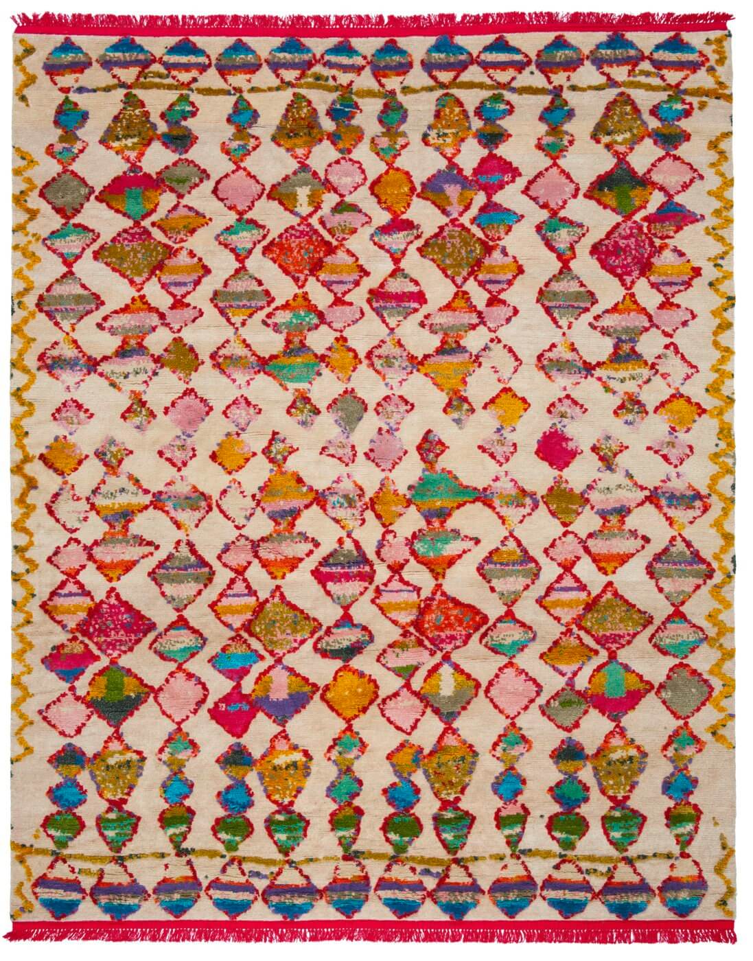 Hand-Woven Multicolored Luxurious Rug