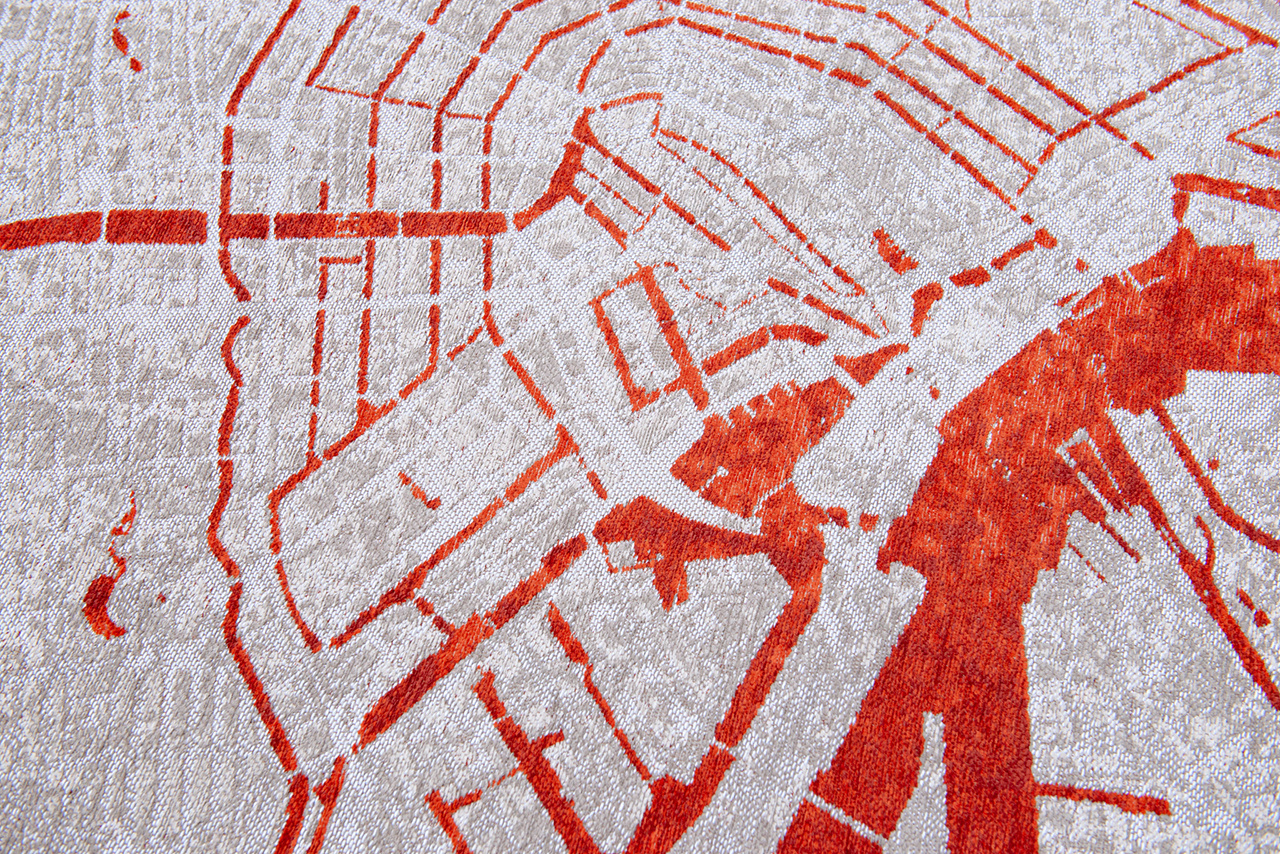 Urban Orange Round Rug | Size: Ø 240 cm