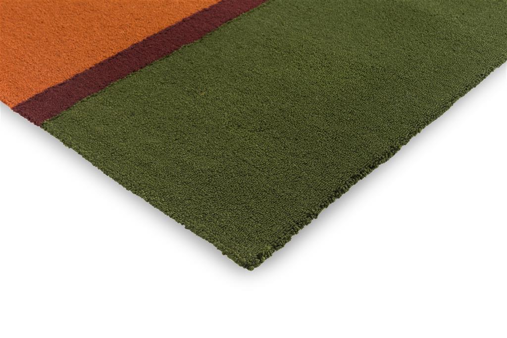 Festival Stripe Orange/Green Fresco Rug | Size: 250 x 350 cm