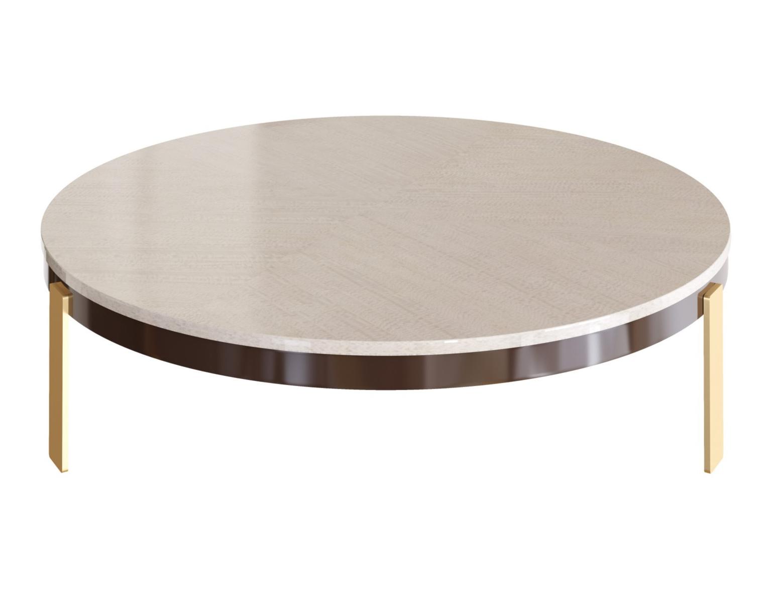Zeus Beige Handcrafted Side Table