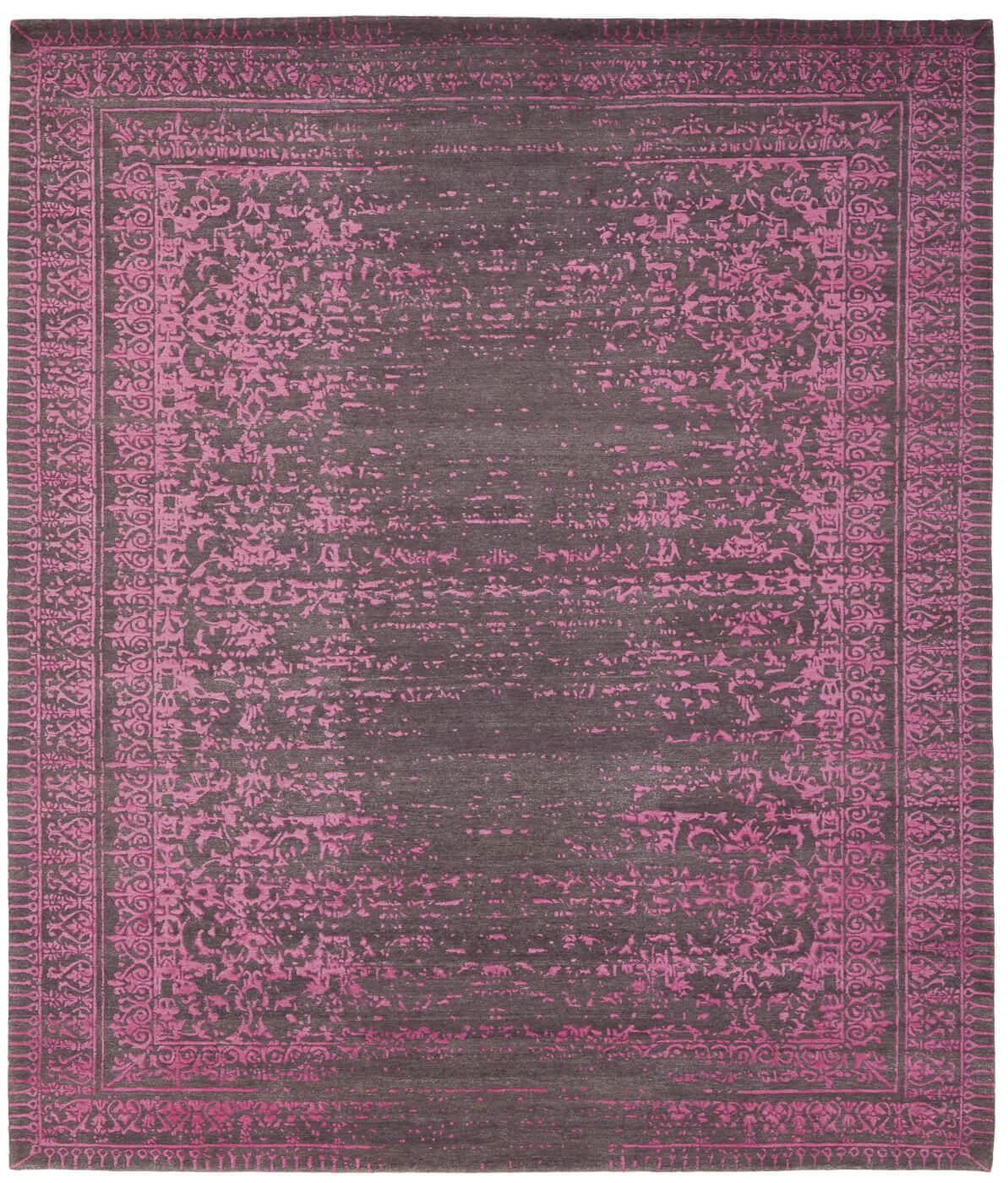 Wool / Silk Ferrara Pink Luxurious Rug