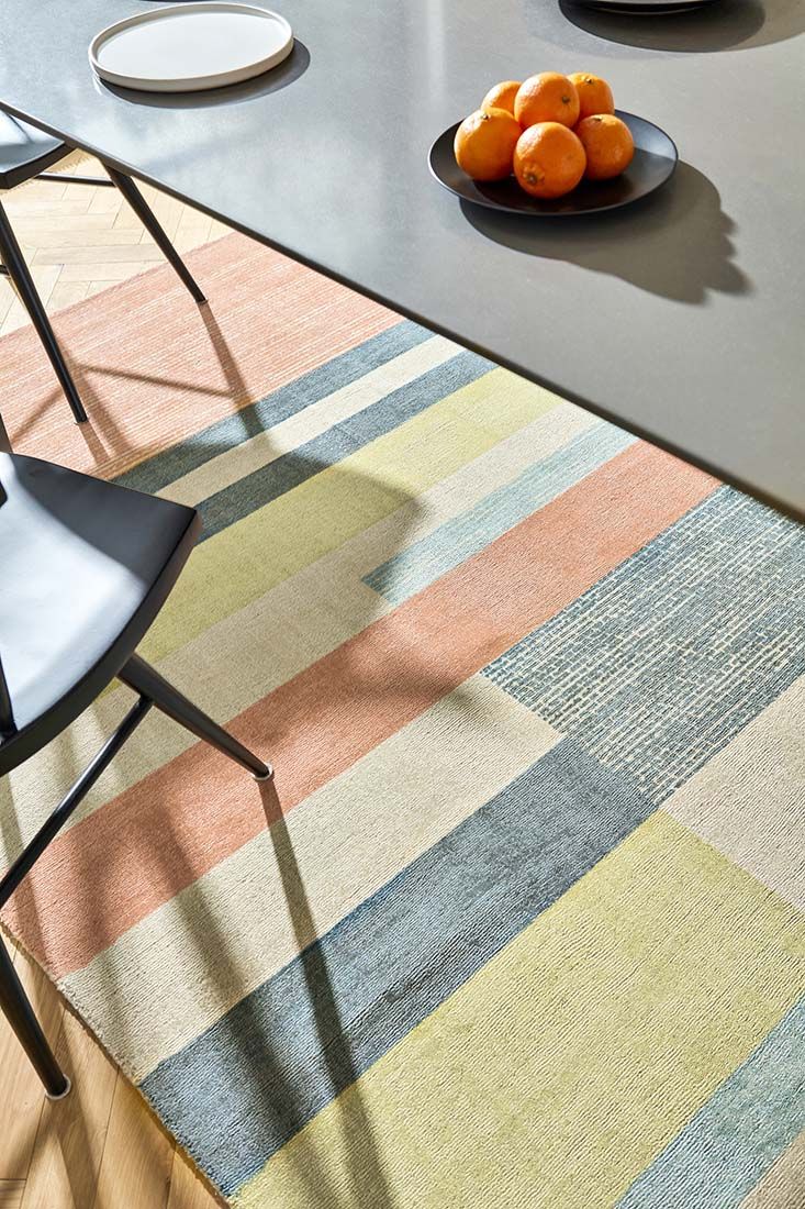 Straight Lines Handwoven NZ Wool Rug