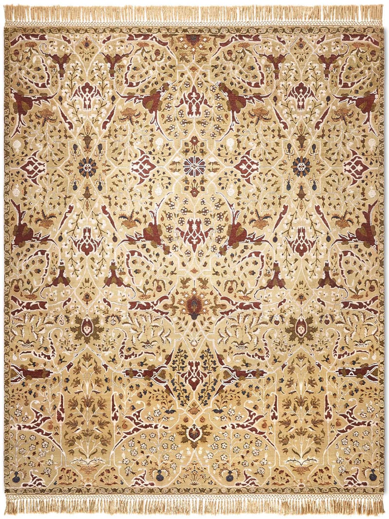 Teheran Yellow Luxury Handwoven Rug | Size: 305 x 427 cm