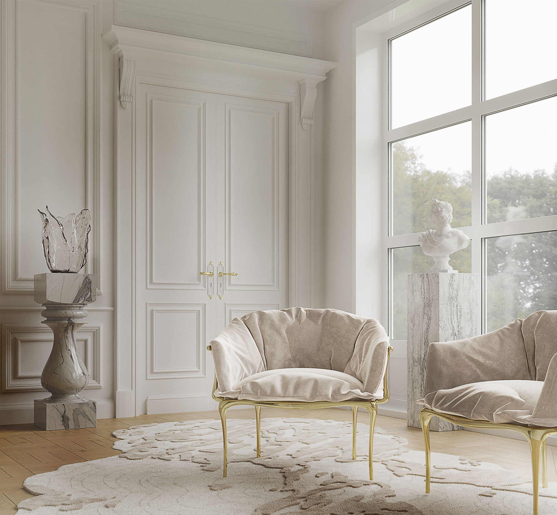 Luxe Designer Armchair