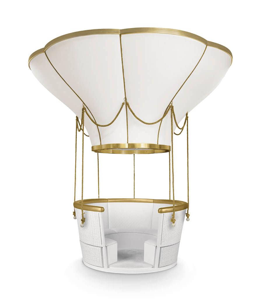 Balloon White Kids Bed