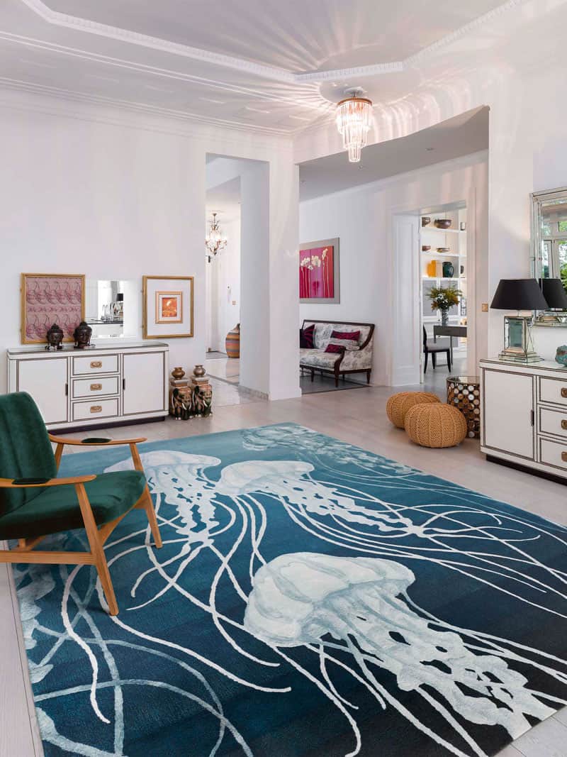 Jellyfish Handmade Luxury Rug