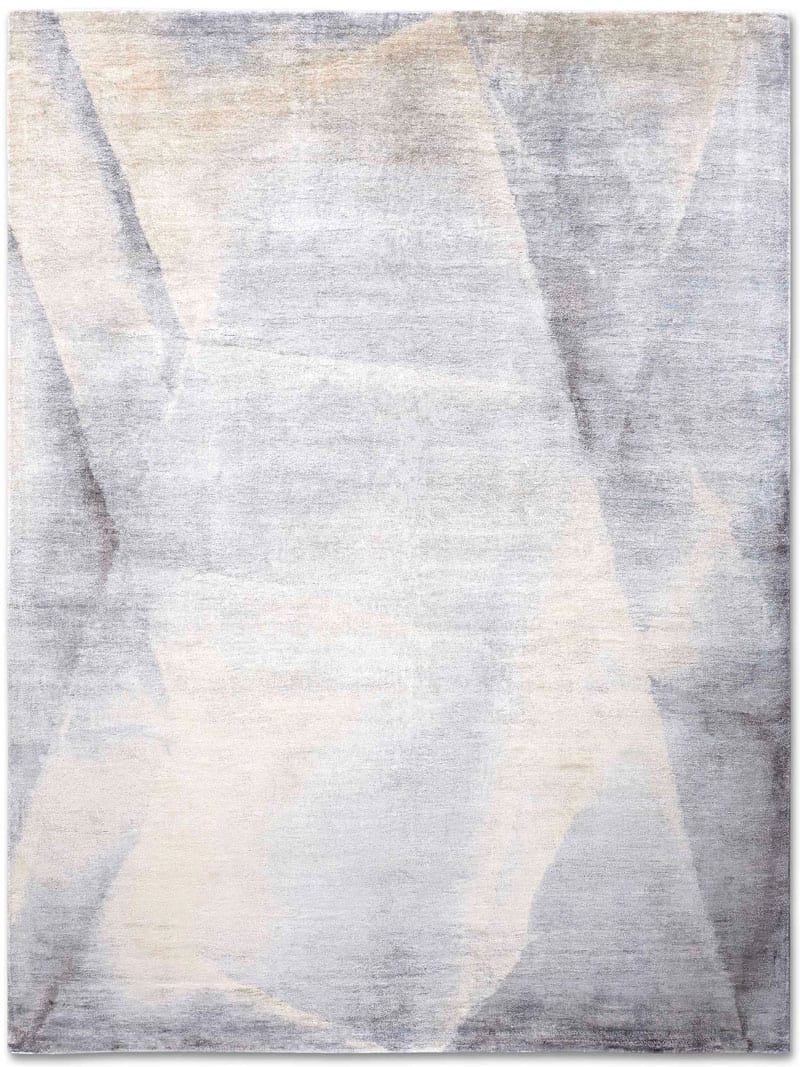 Silver Handwoven Luxury Rug