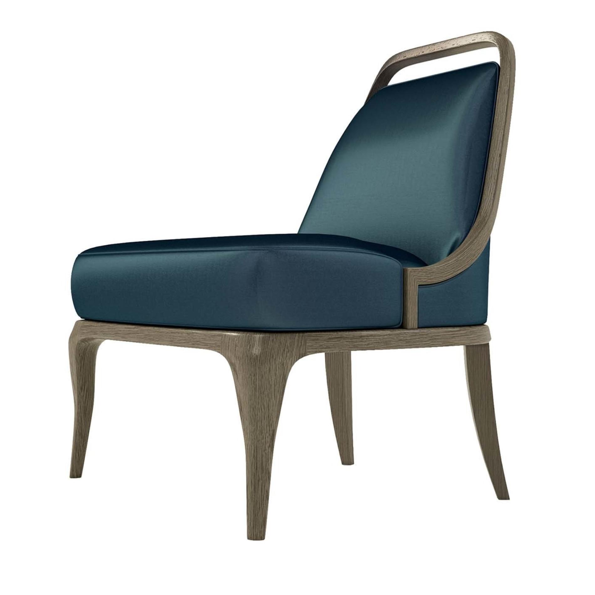 Velvet Luxe Green Armchair