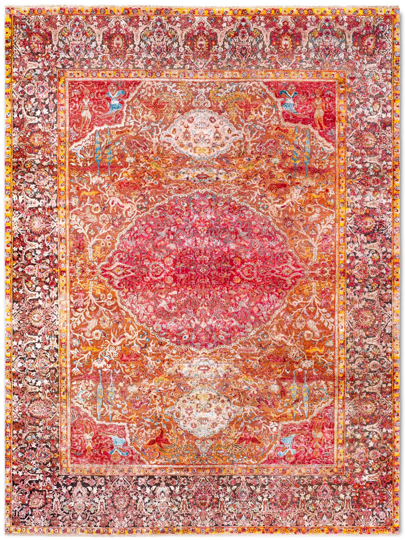 Hundred Million Hand-Knotted Wool / Silk Rug | Size: 300 x 400 cm