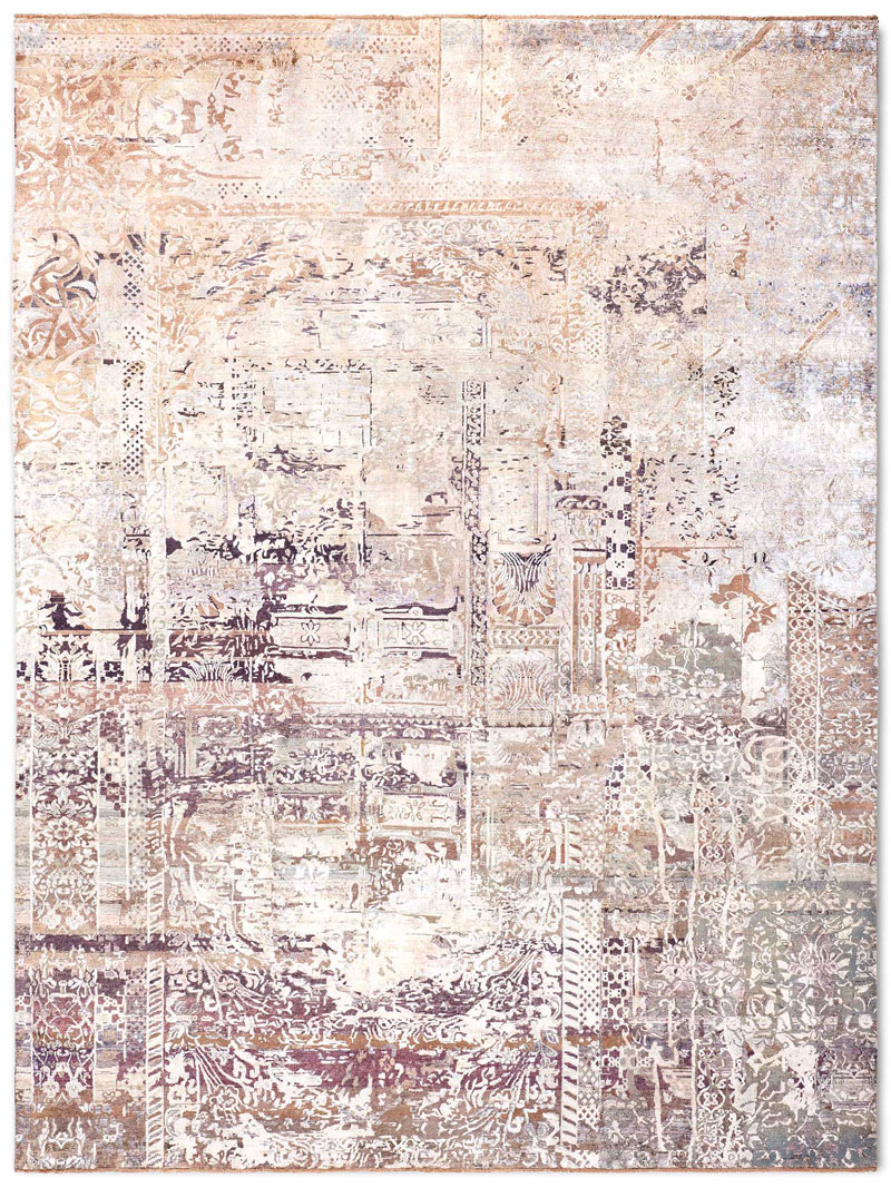 Hundred Million Hand-Knotted Wool / Silk Rug | Size: 183 x 274 cm
