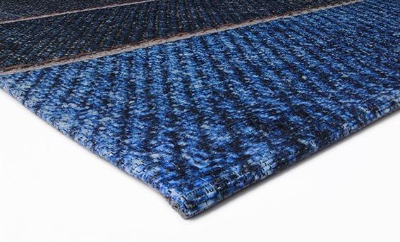 Abstract Blue Modern Rug