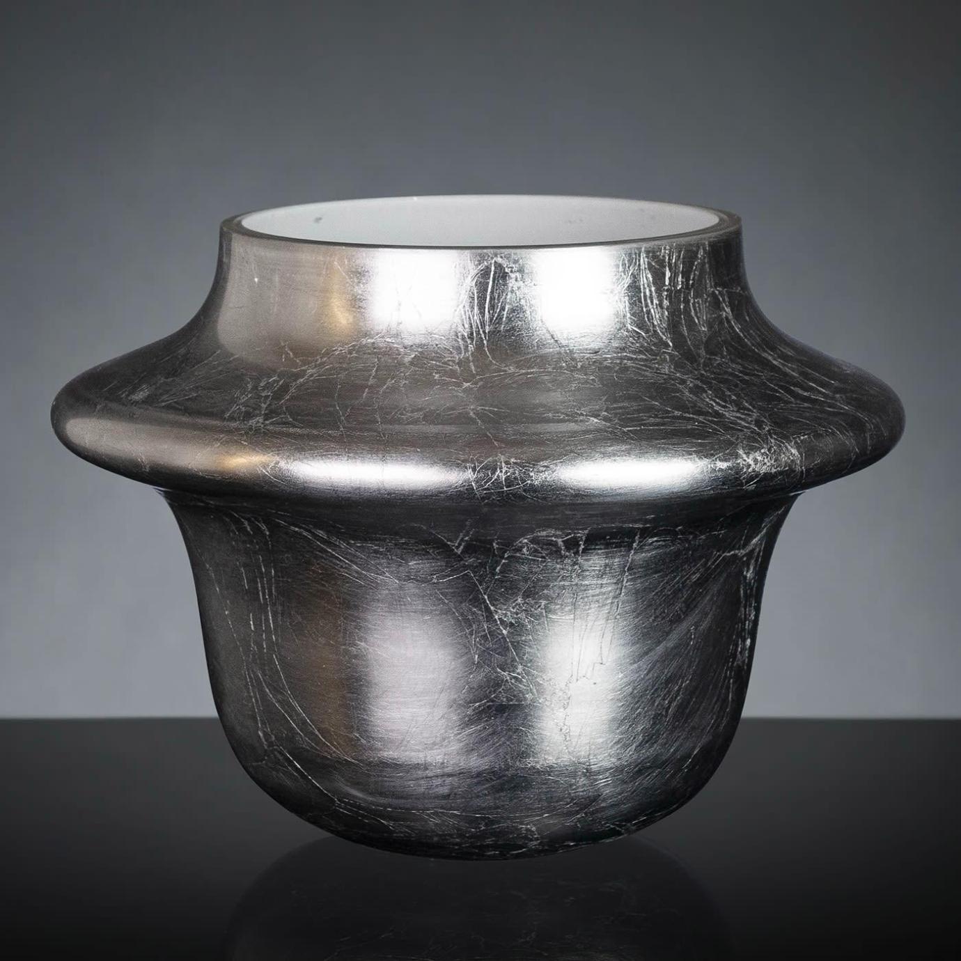 Handcrafted Silver Leaf Bowl