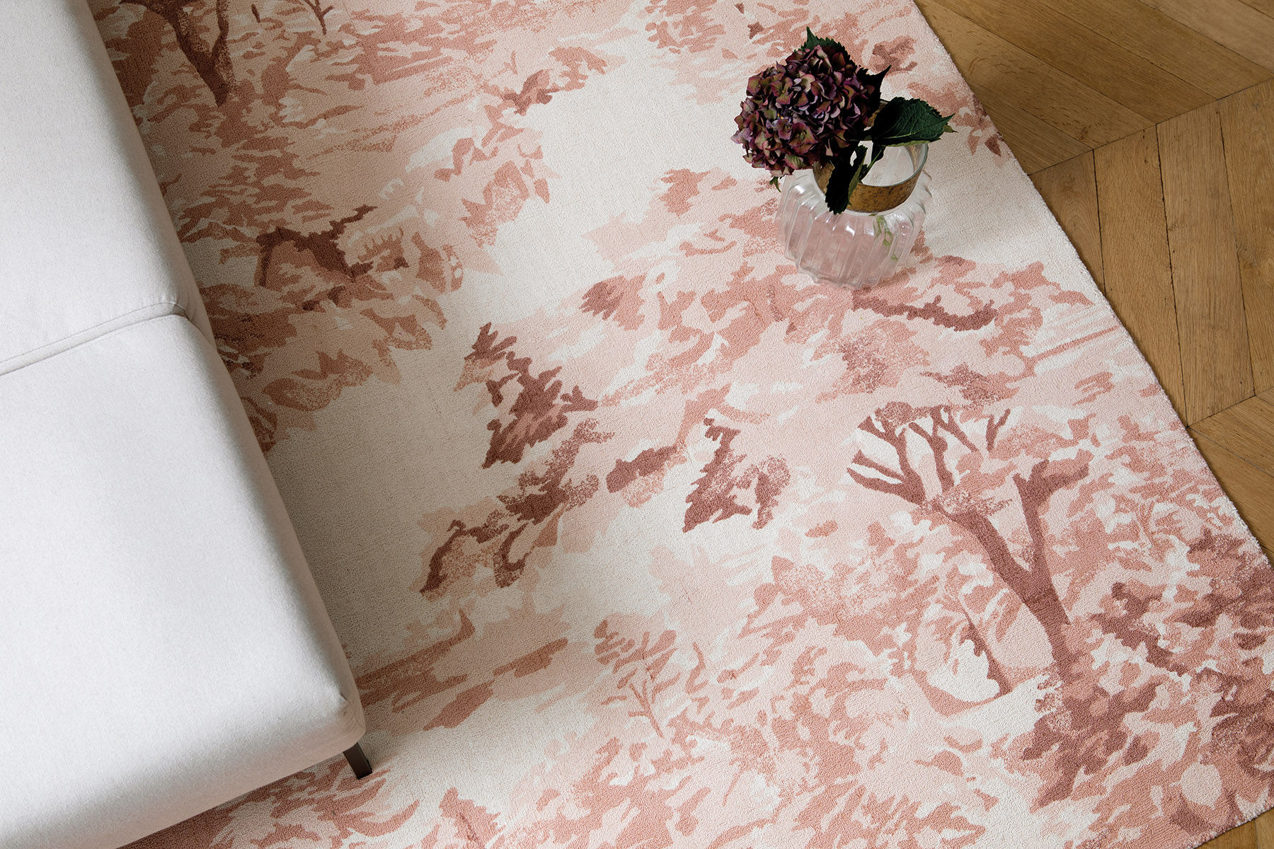 Light Pink Designer Handwoven Rug | Size: 140 x 200 cm