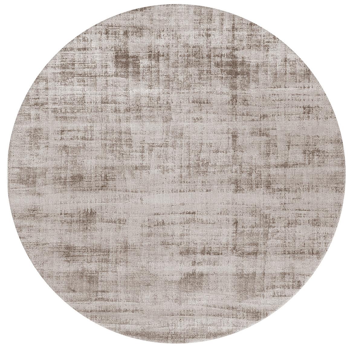 Handwoven Round Silk Rug | Size: Ø 300 cm