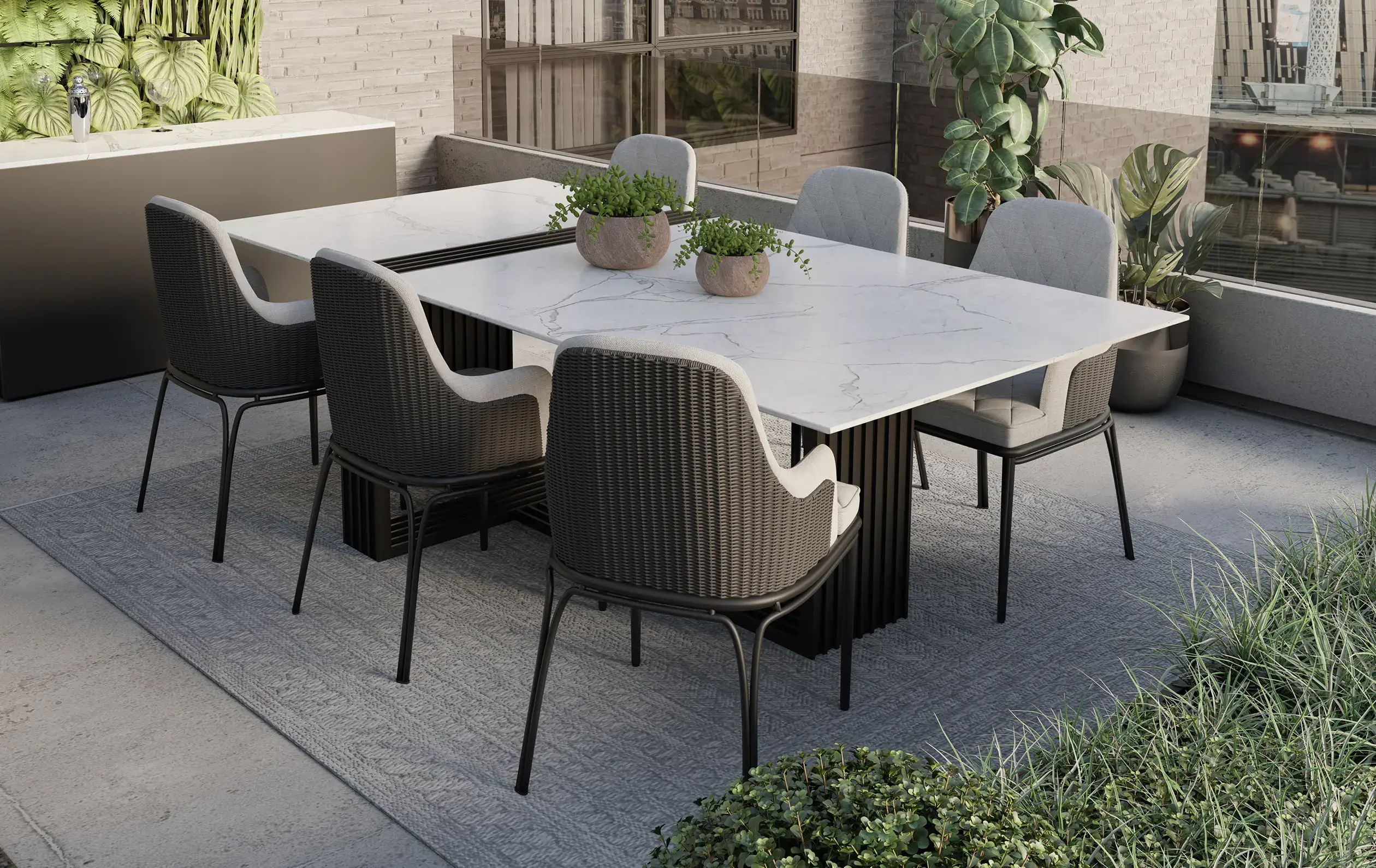 Royal Grey Dining Chair - 5