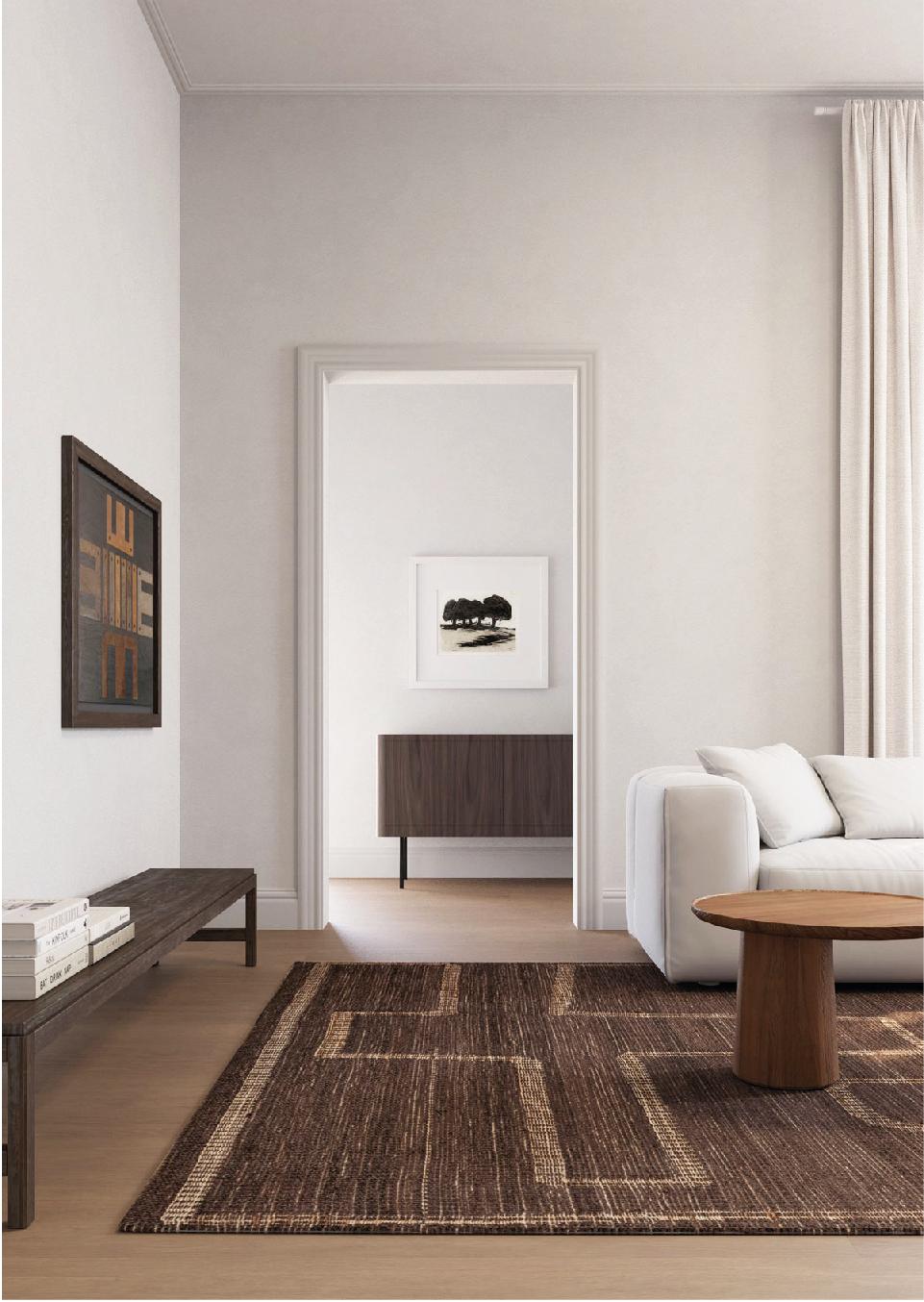 Aboya Dark Brown Hand-Woven Rug | Size: 250 x 300 cm