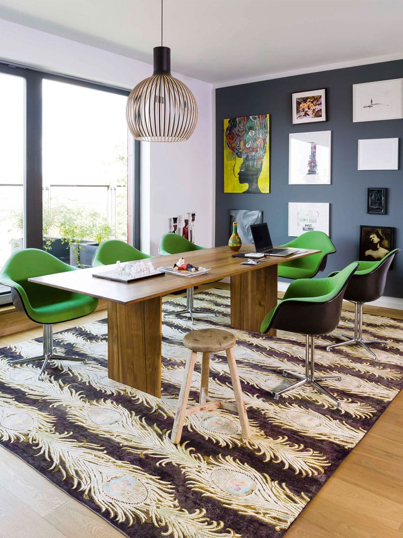 Feathers Lane Luxury Silk / Wool Rug