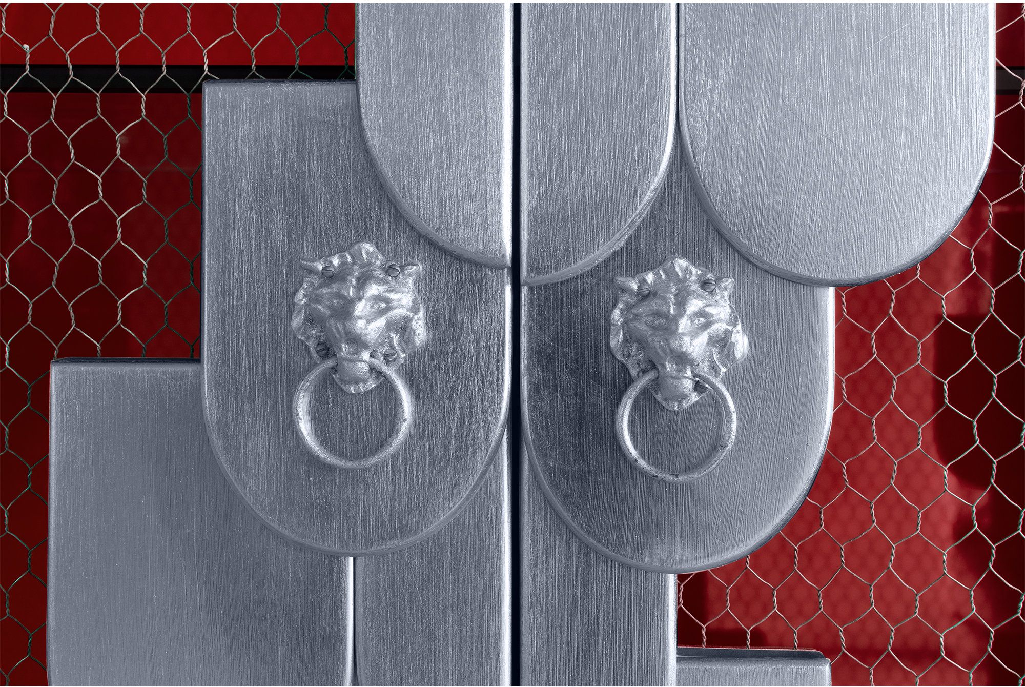 Porto Red Designer Cabinet