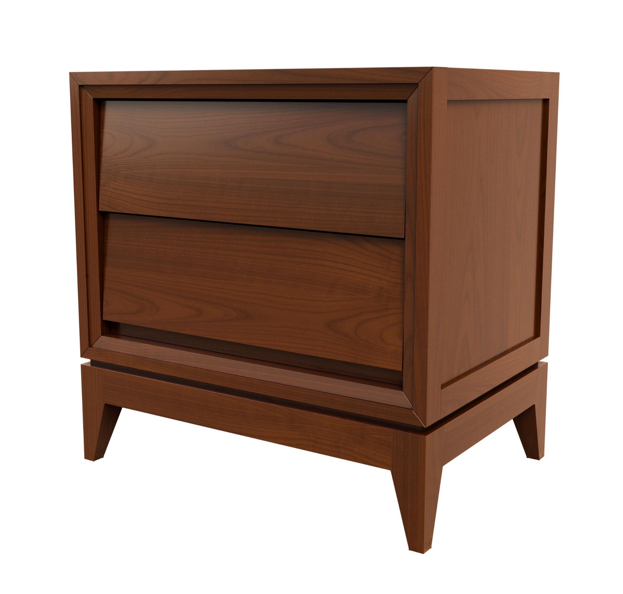 New York Dark Artisan Bedside Table