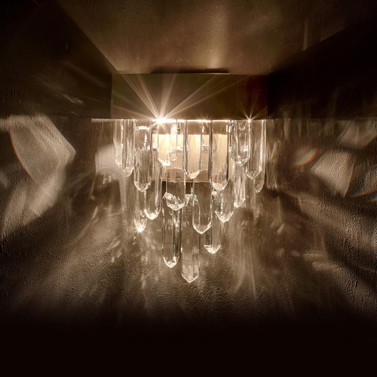 Brass Flow Stream Wall Light