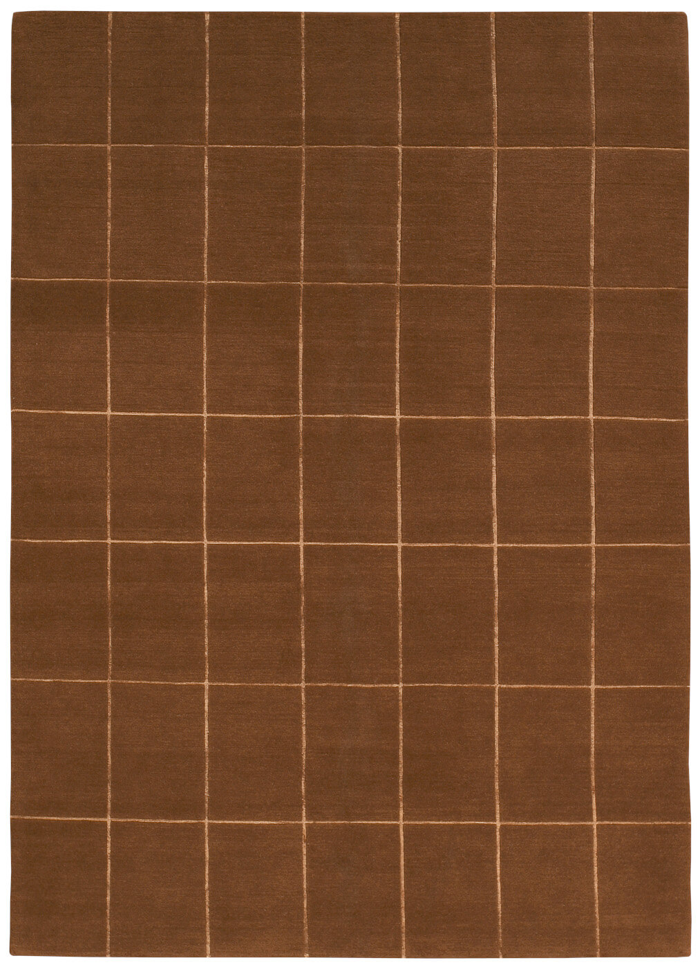 Line Brown Hand-woven Luxury Rug | Size: 250 x 300 cm