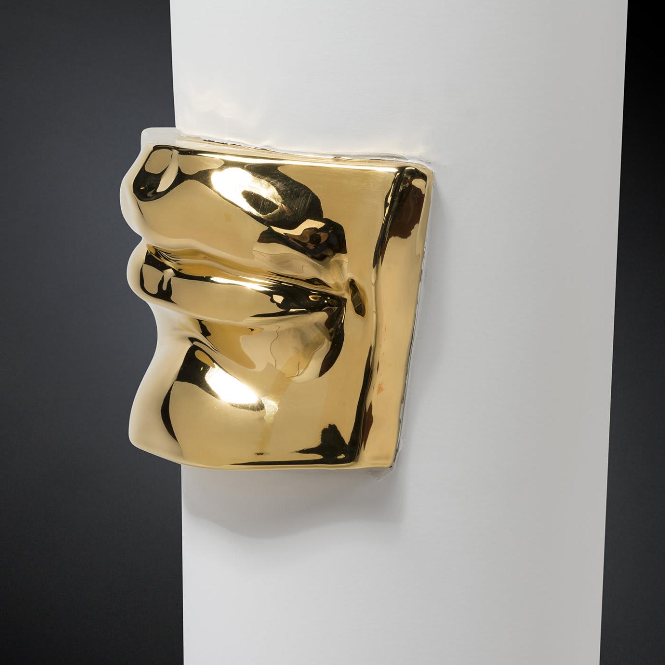 David Mouth Gold Italian Vase