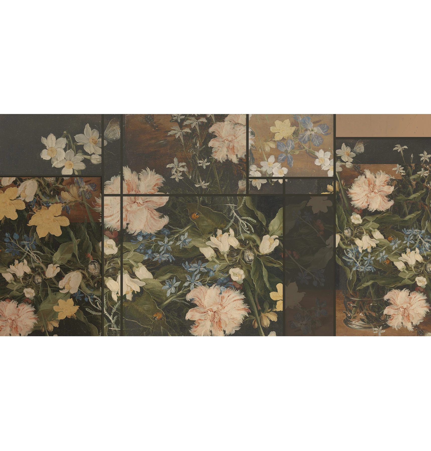 Vintage Flowers Wallcovering