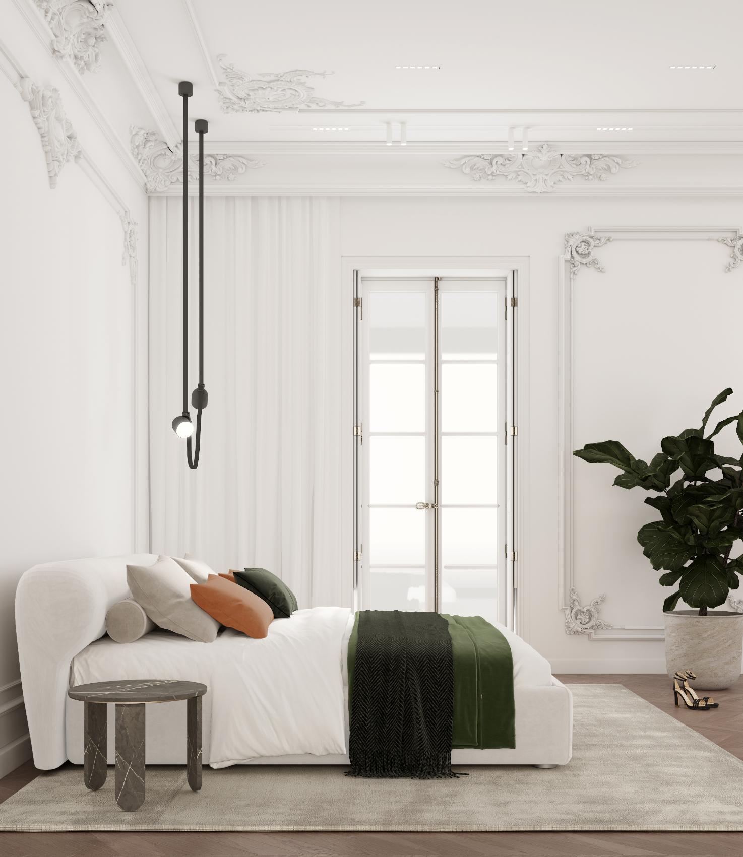 Stone White Italian Bed