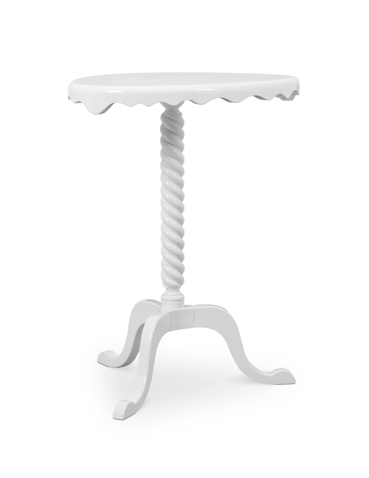 Pearl White Designer Side Table