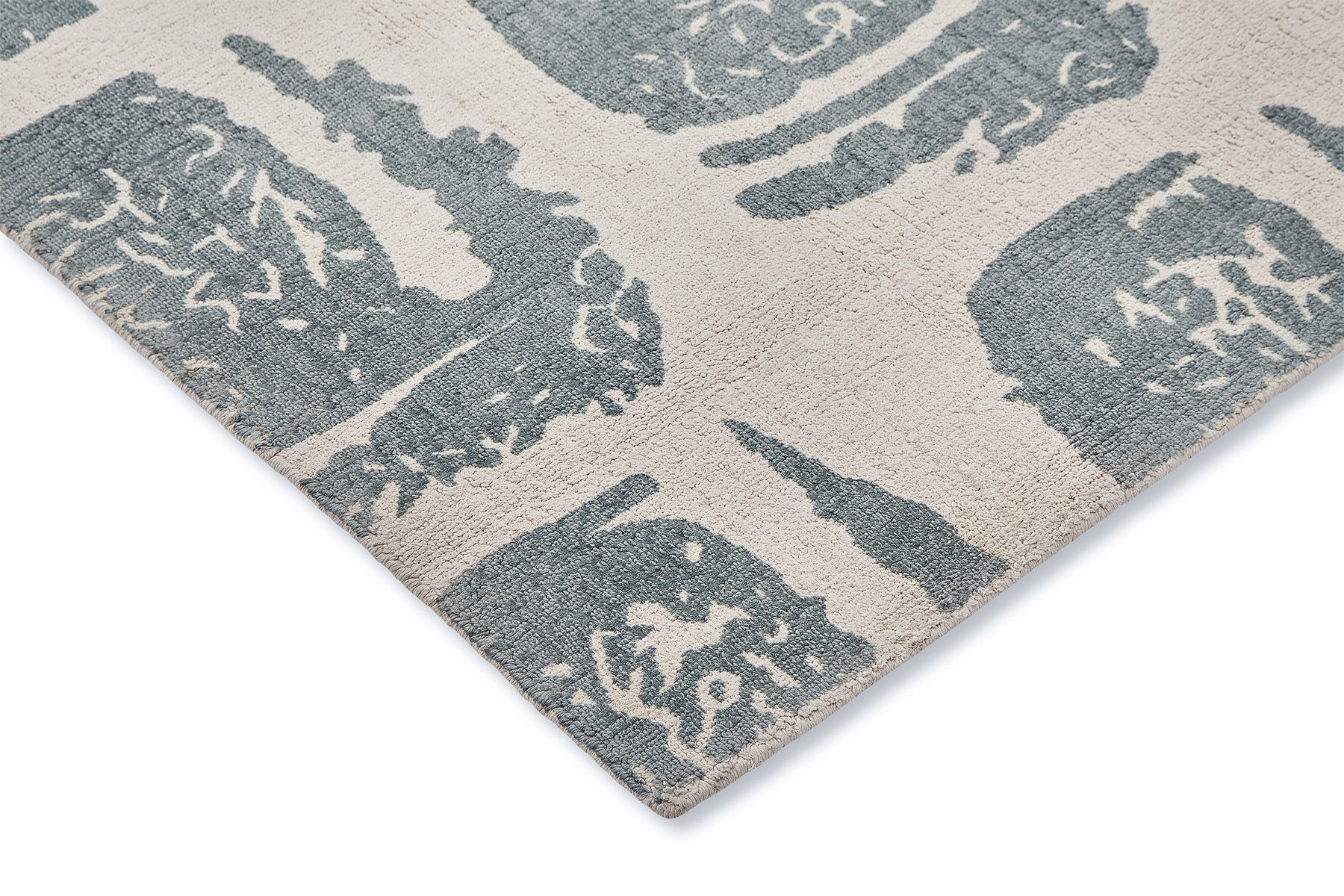 Woodblock Grey Designer Rug | Size: 250 x 350 cm