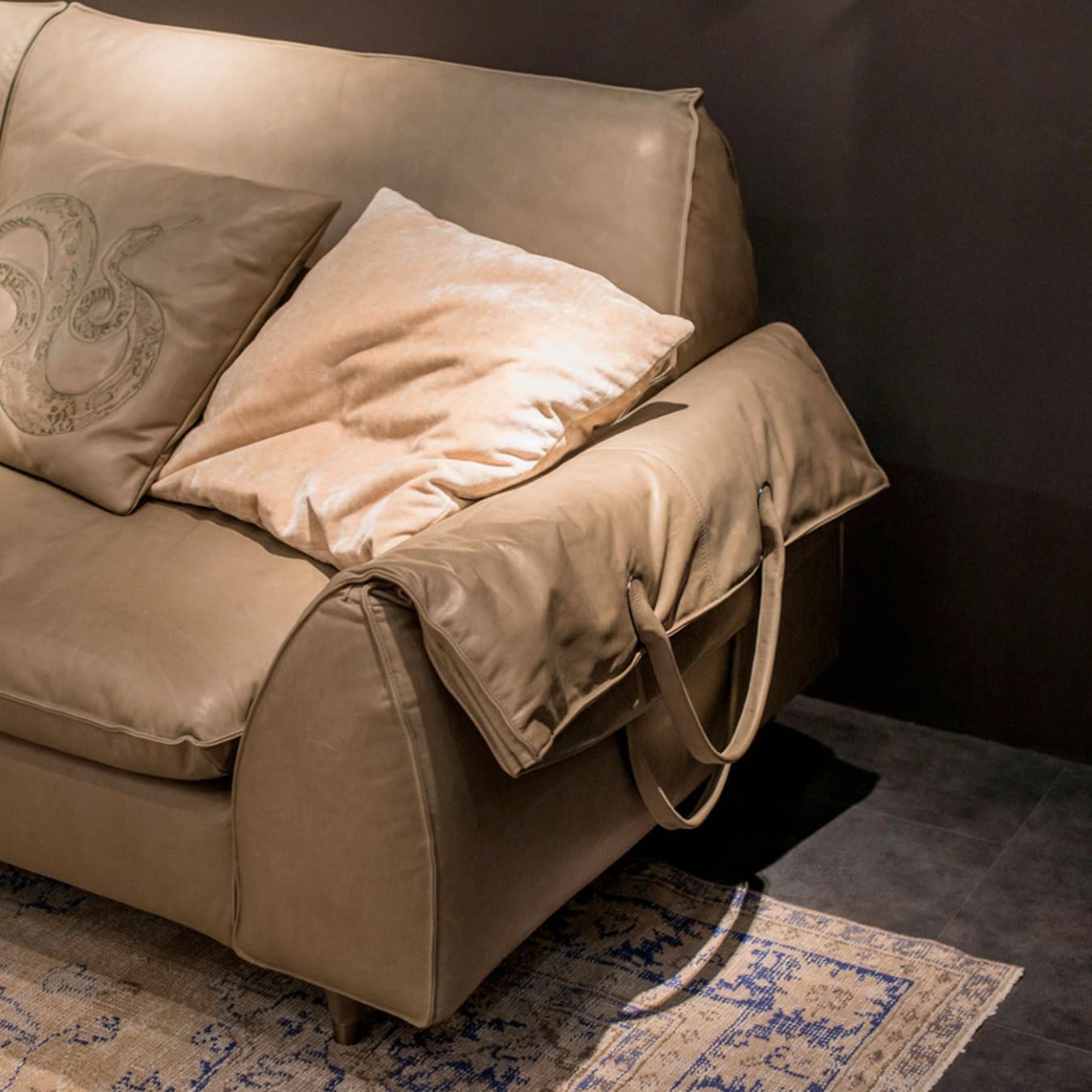 Eve Bag Beige Upholstered Sofa