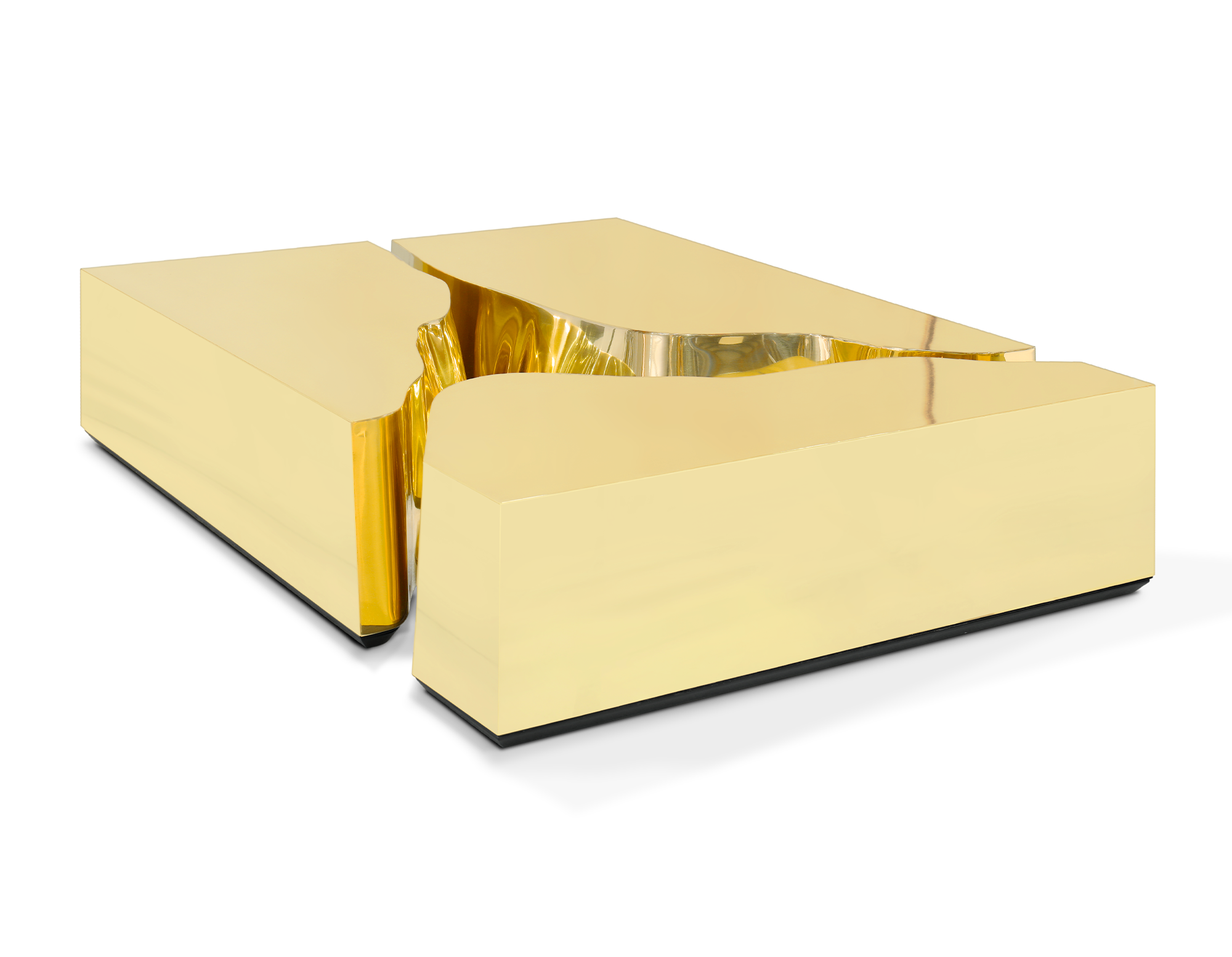 Gold Leaf Designer Coffee Table