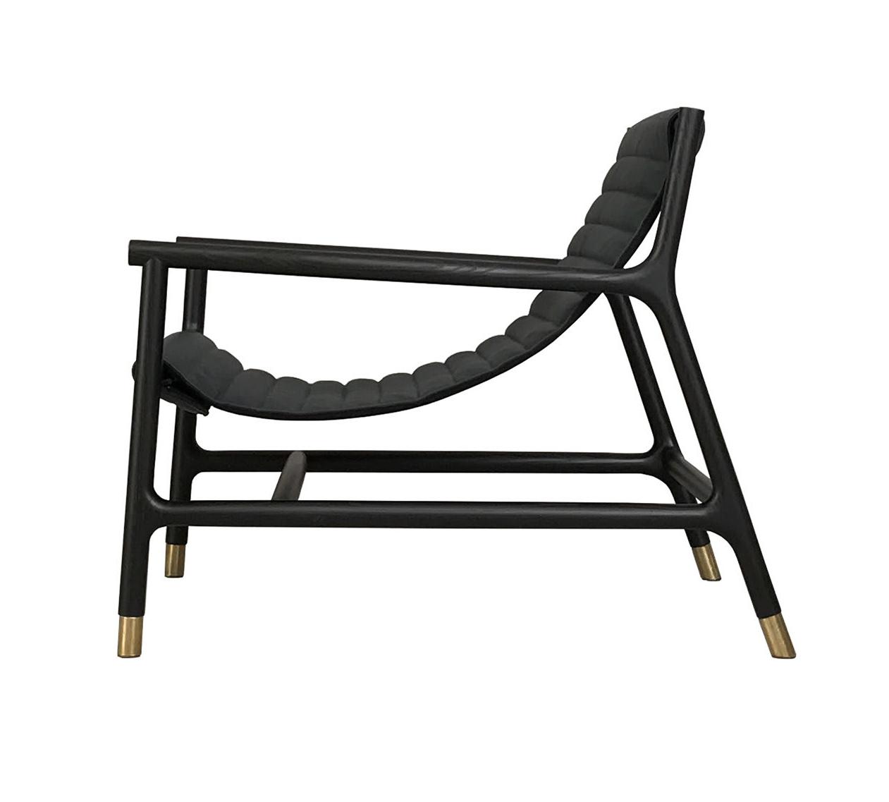 Joyce Black Italian Lounge Chair