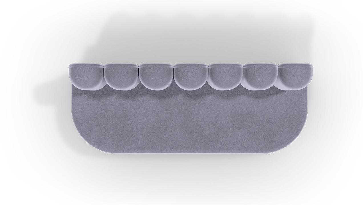 Fluffy Cloud II Purple Sofa