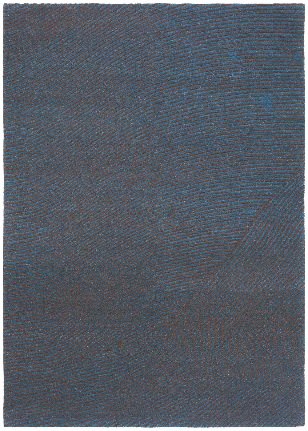 Wave Blue Luxury Hand-woven Rug ☞ Size: 250 x 300 cm
