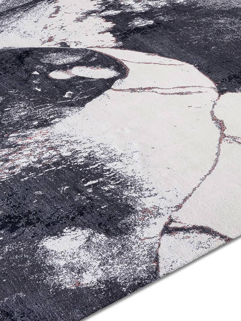 Black & White Handwoven Luxury Rug