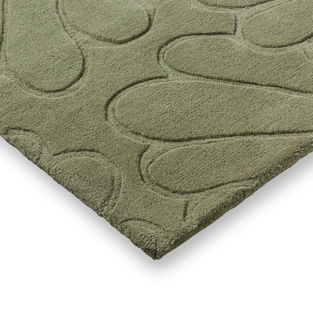 Petal Design Hedgerow Green Rug | Size: 200 x 280 cm