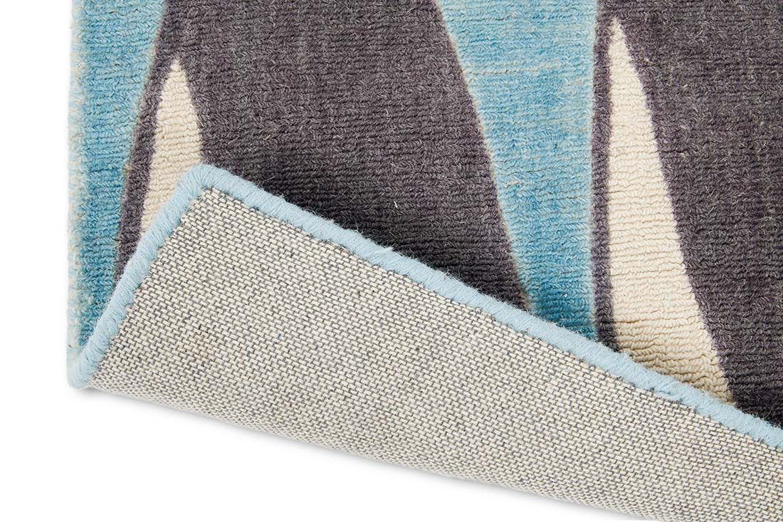 Penguins Turquoise Handwoven Rug