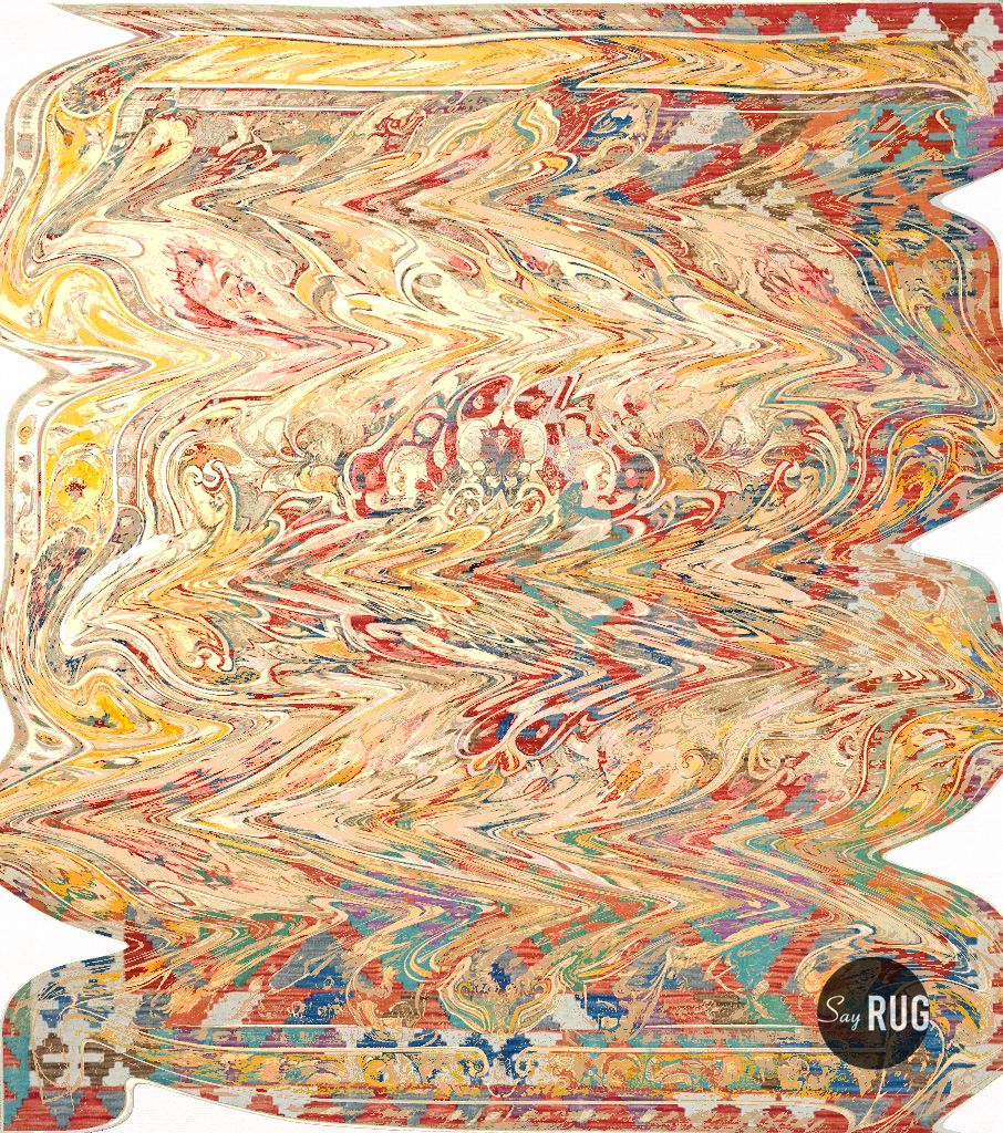 Crazy World 2 Unique Handwoven Rug | Size: 300 x 300 cm