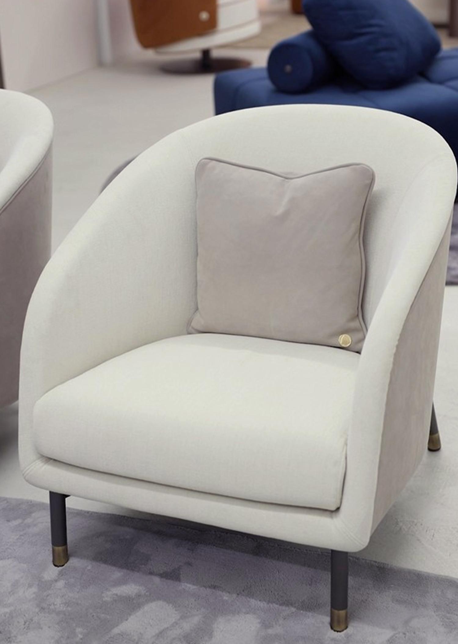 Ralph Bouclé Designer Armchair