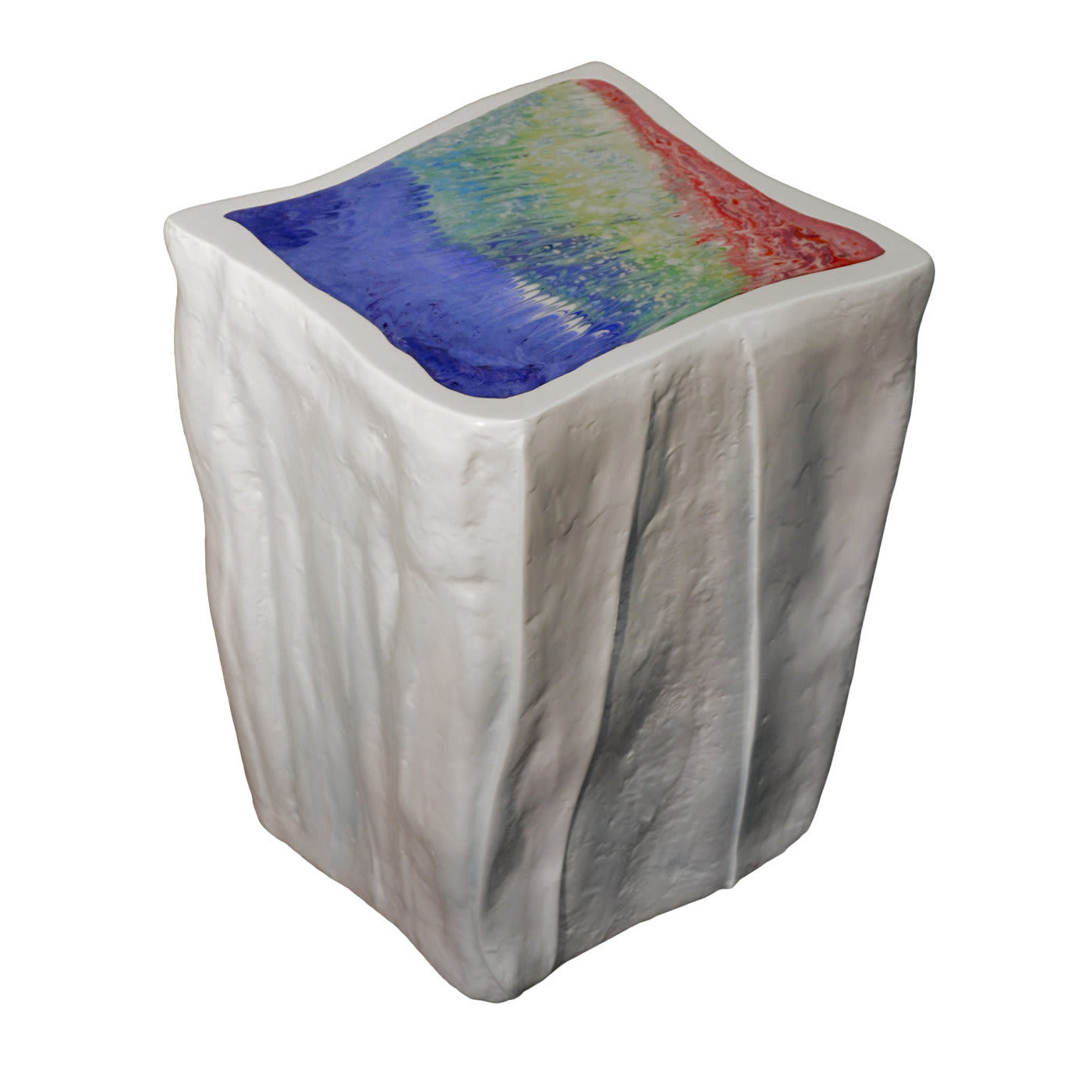 Glacial Artisanal Side Table