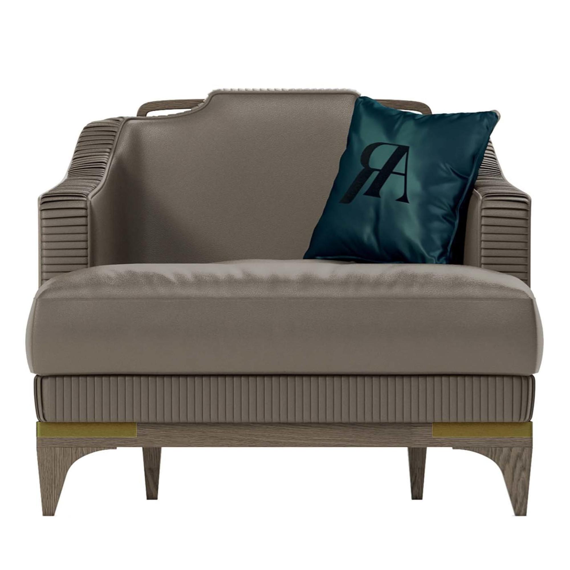 Italian Luxury Leather Armchair