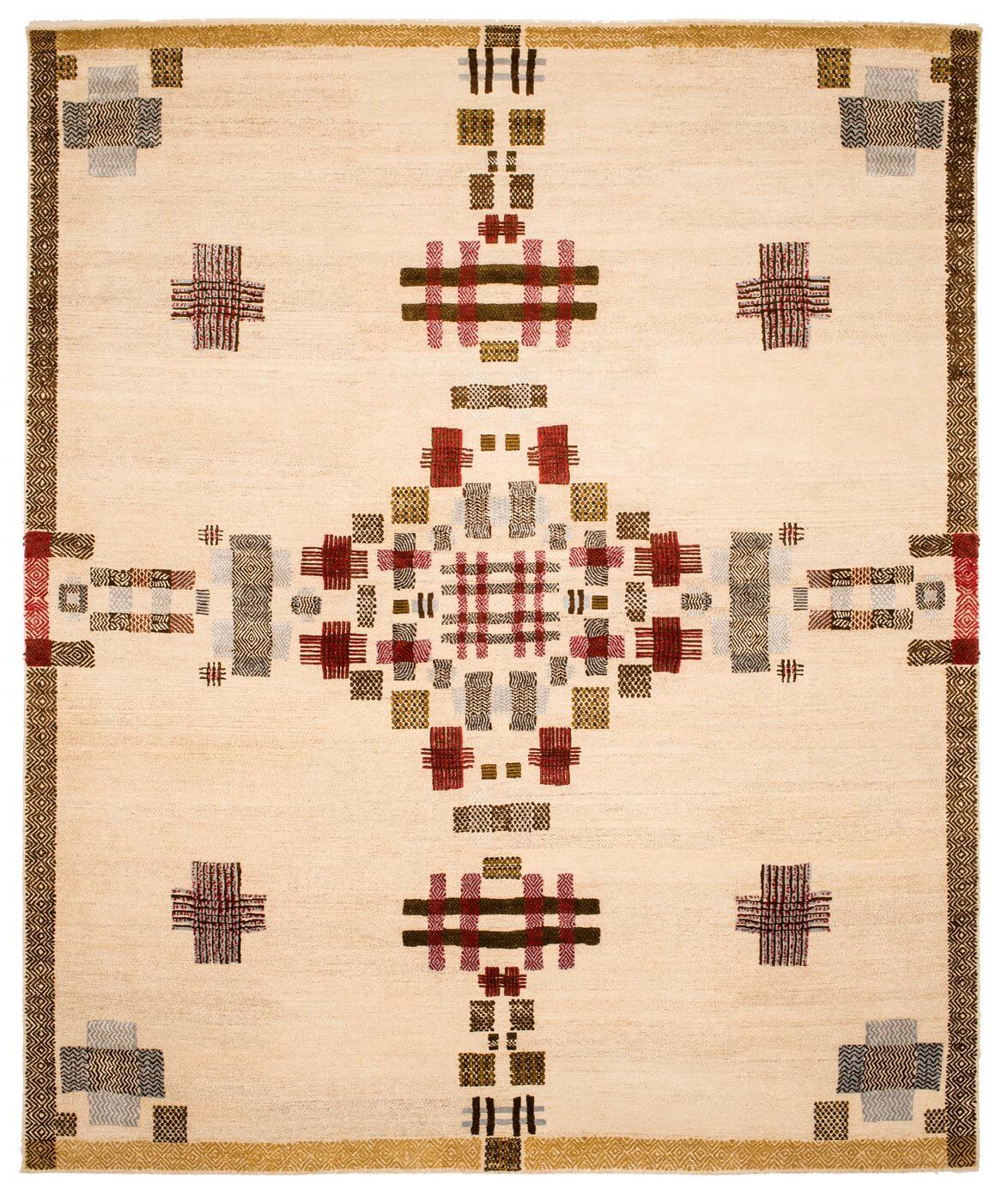 Hand Knotted Wool / Silk Luxury Rug