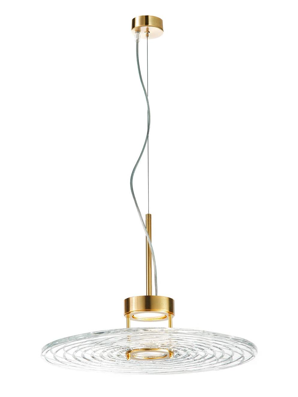 Crystal Disc Pendant Light
