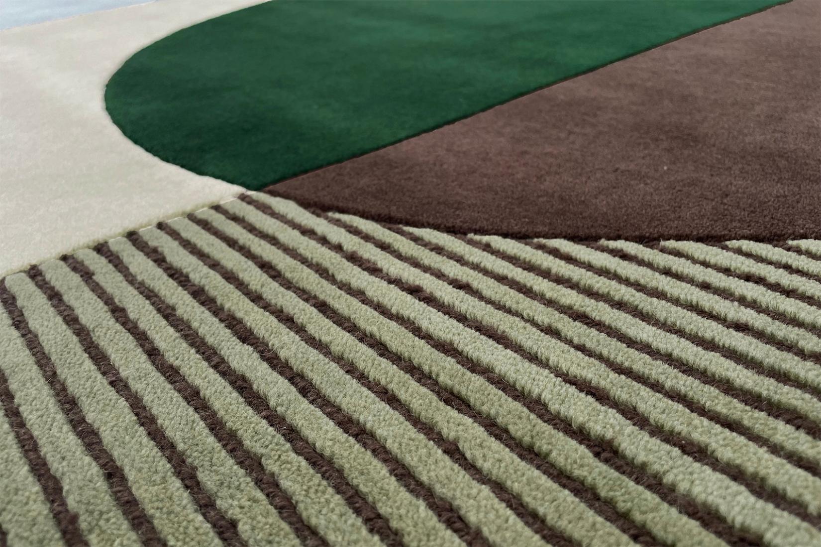 Ombres Emerald Green Rug | Size: 250 x 350 cm
