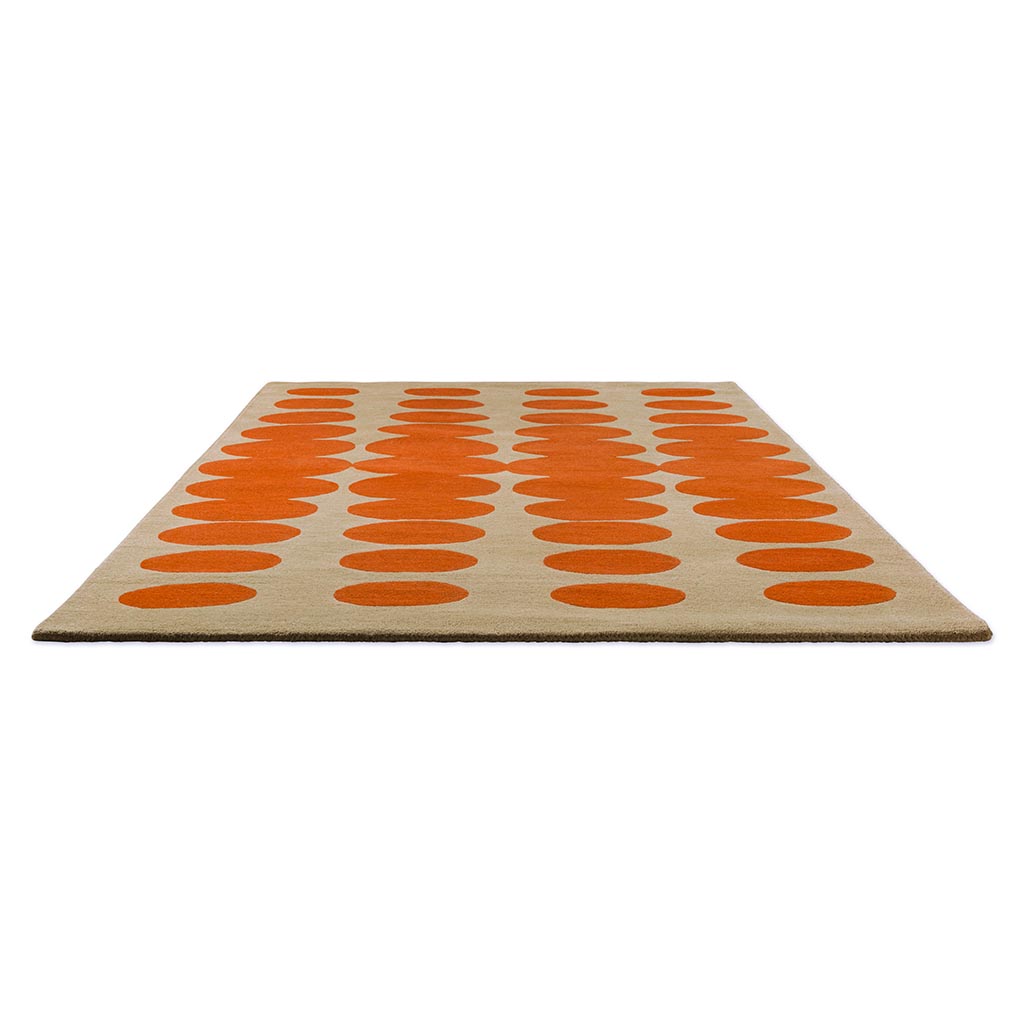Optical Orange / Sand Rug