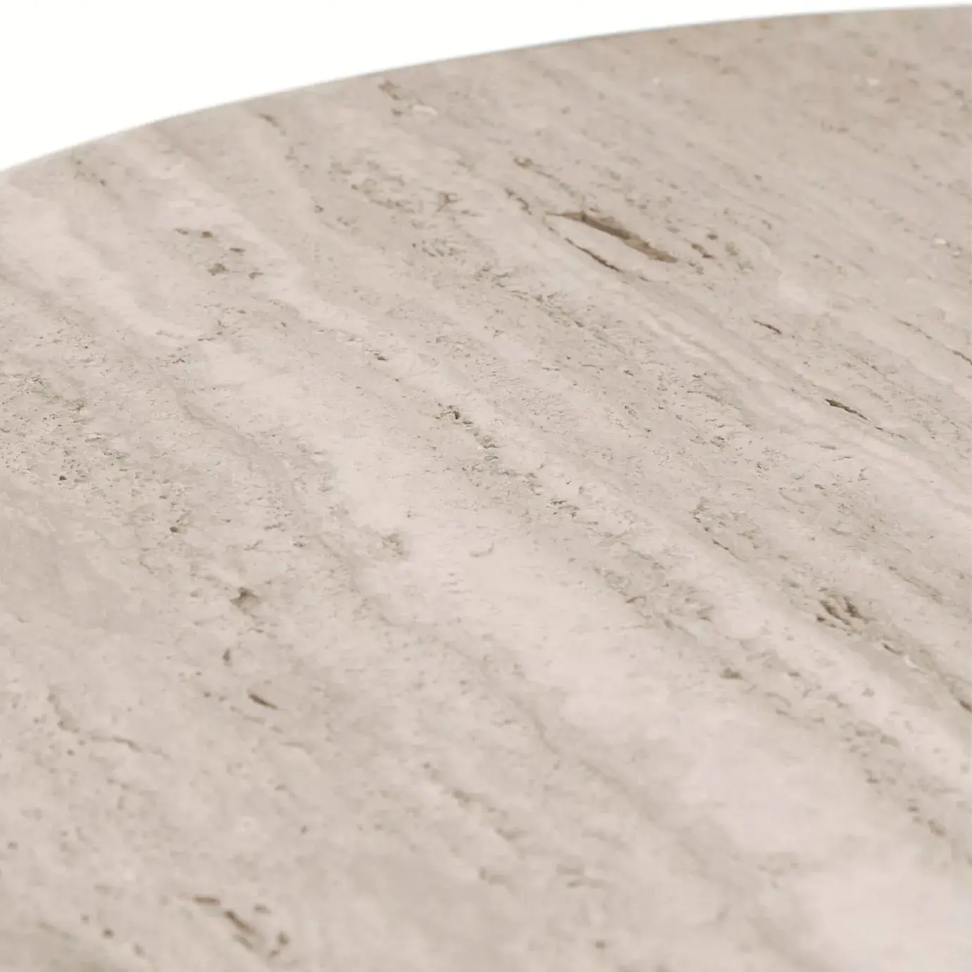 Parisian Travertine Marble Oval Table