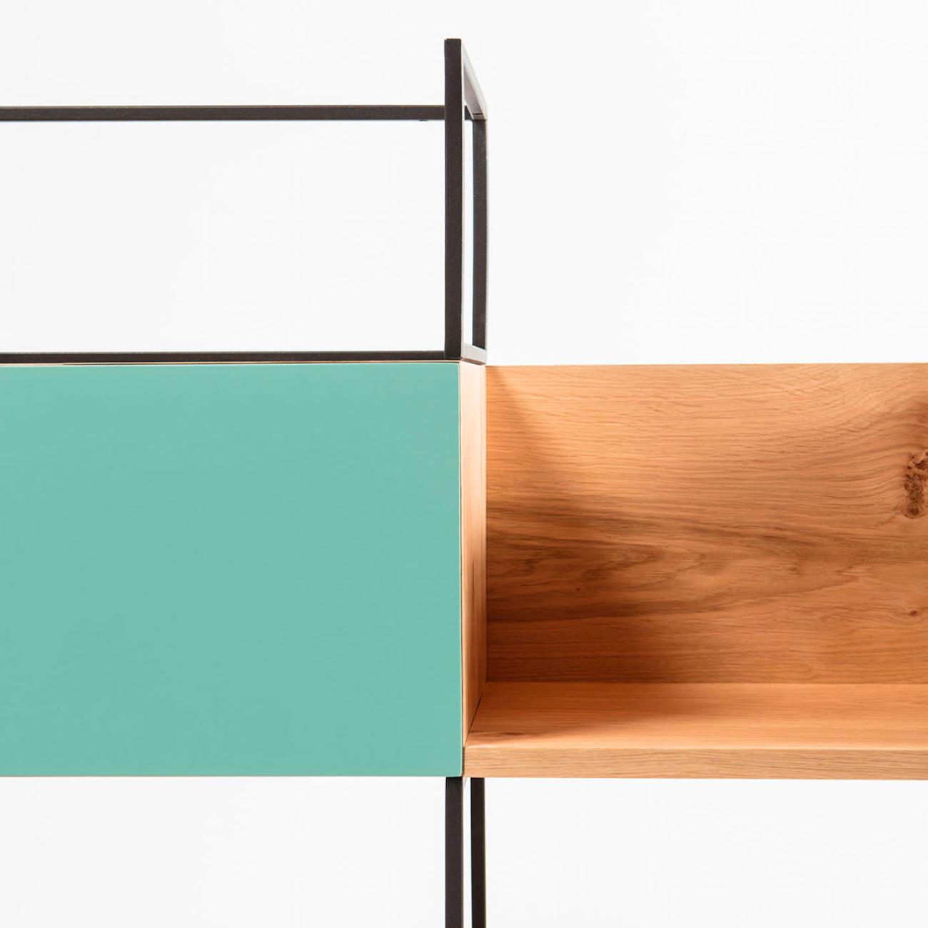 Open Wooden Bookshelf