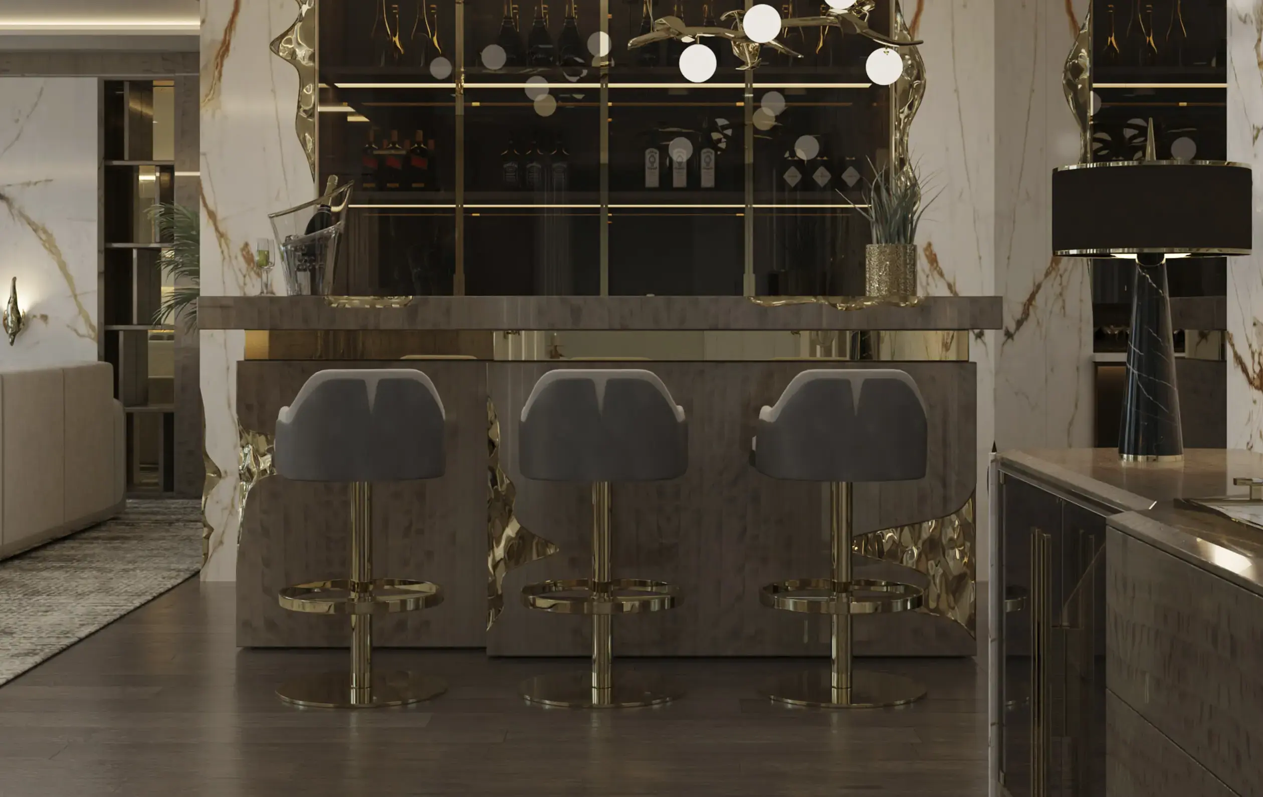 Royal Swivel Bar Chair - 3