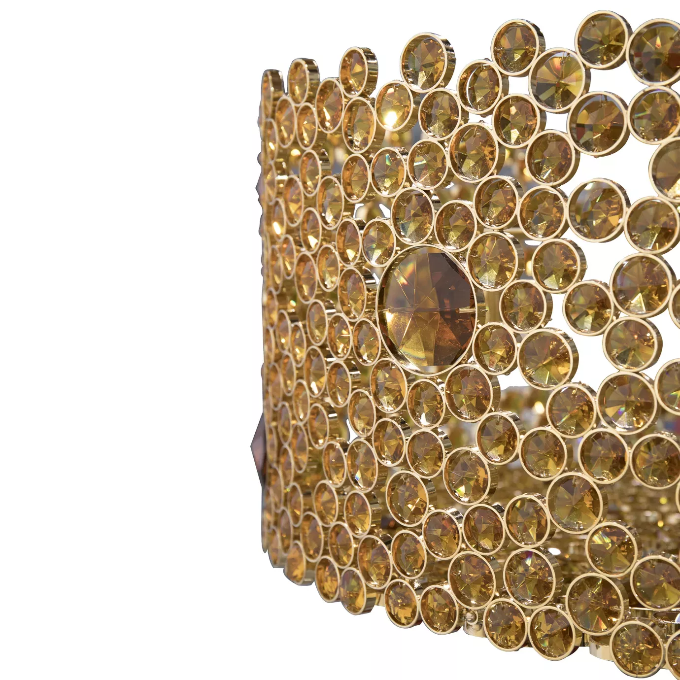 Eternelle Bronze Glass Luxe Chandelier
